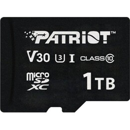 Scheda MicroSDXC Patriot Serie VX da 1 TB UHS-I 90MB/s Nero