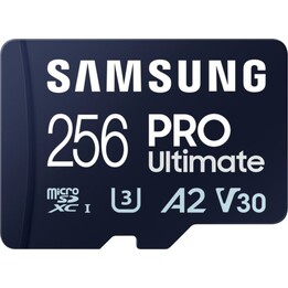 Tarjeta Samsung PRO Ultimate 256GB MicroSDXC UHS-I U3 A2 V30 Adaptador SD