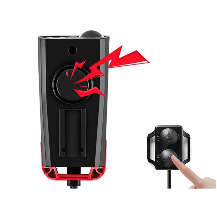Extralink Bicycle Light Set with Odometer + Rear Light