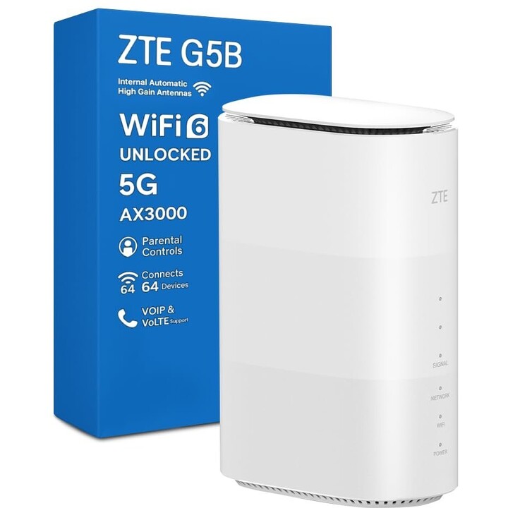 Router FWA Wi-Fi 6 5G interior ZTE G5B2