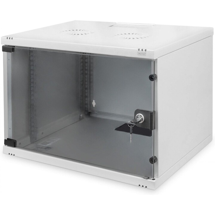 7U wall mounting cabinet - Unique 420x600x450 mm - Grey