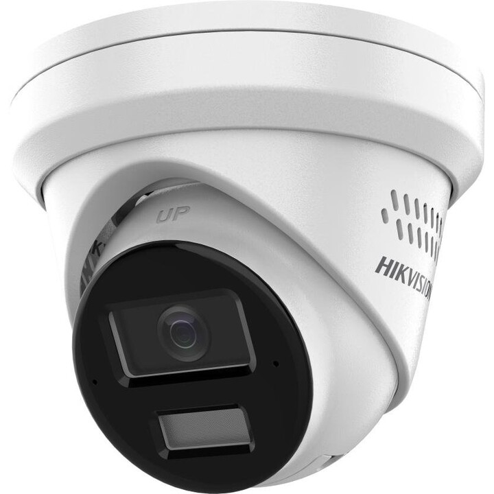 Hikvision DS-2CD2363G2-LI2U Cámara de seguridad IP de torreta fija con luz híbrida inteligente AcuSense de 6 MP con micrófono in