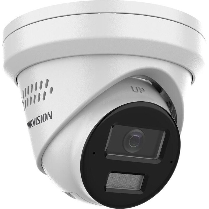 Hikvision DS-2CD2363G2-LI2U Cámara de seguridad IP de torreta fija con luz híbrida inteligente AcuSense de 6 MP con micrófono in