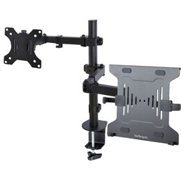 Bras de fixation réglable pour ordinateur portable Startech avec plateau VESA pour un ordinateur portable de 4,5 kg et un monite