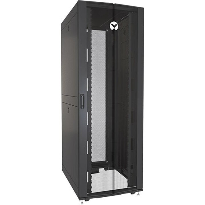 Vertiv VRA3000 Prateleira fixa de rack ajustável em profundidade 1U de 19 polegadas Capacidade de carga de 250 lbs (preto)