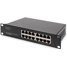 10inch Gigabit Ethernet Switch - 16-Port - Unmanaged