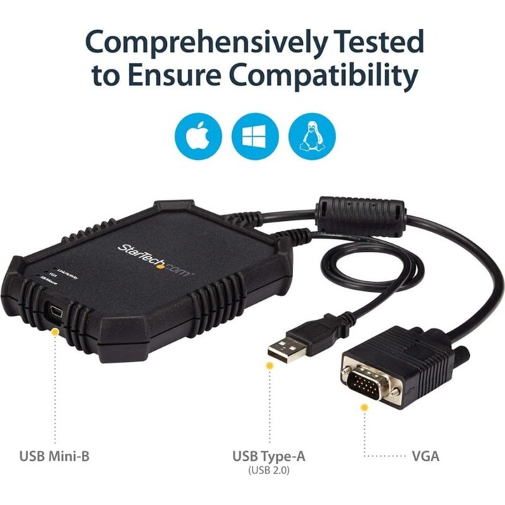 Switch KVM Startech NOTECONS02X com portas VGA e USB