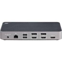Estação de ancoragem tripla 4K para computador portátil Startech USB-C 5xUSB HDMI DisplayPort PD 100W