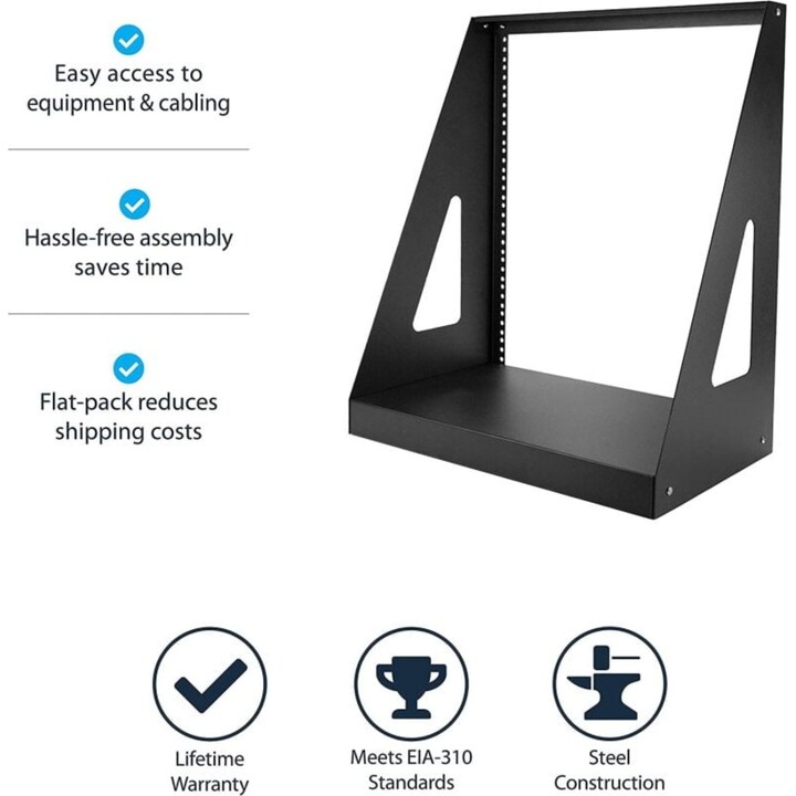 Startech 2POSTRACK12 12U 2-Column Open Rack