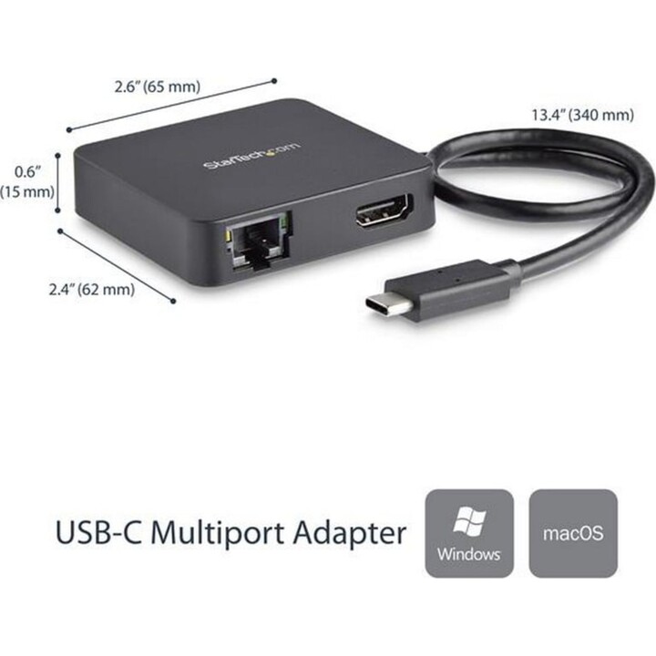 Startech USB Typ-C HDMI/USB/Ethernet Multiport Adapter