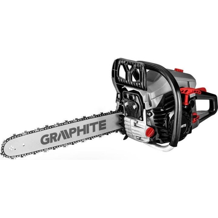 Motosega professionale Graphite 58G954 con sistema di taglio ad alte prestazioni, grigio