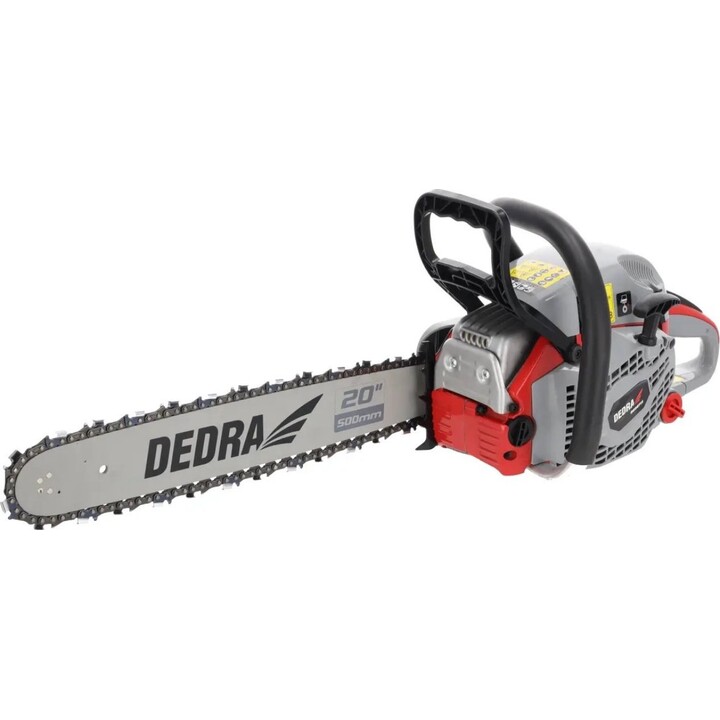 DEDRA DED8713 Tronçonneuse professionnelle avec moteur à haute résistance pour les travaux d'extérieur