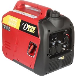 Dynamo DY-3020/IS-PRO Gerador de energia com inversor de 3000 W para equipamentos sensíveis, vermelho