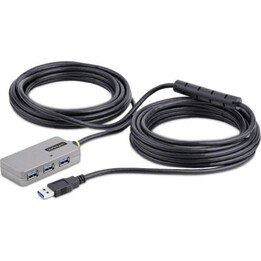 Concentrador Hub USB Startech U01043-USB-EXTENDER 4 Puertos USB 3.0, 10m, Alimentado Bus, CC 5V/4A