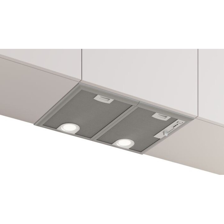 Bosch Serie 4 DHL555BM campana Encastrada Metálico, Plata 604 m³/h