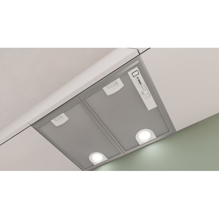Bosch Serie 4 DHL555BM campana Encastrada Metálico, Plata 604 m³/h