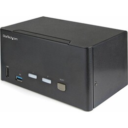 Startech SV231DP3DDUA Commutateur KVM 2 ports DisplayPort 4K 3 moniteurs USB 3.0 Audio