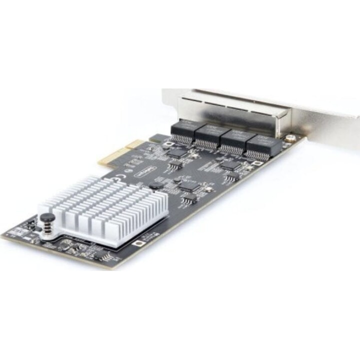 Placa de rede Startech I225-V PCI Express 2.5G 4 portas NBASE-T, perfil baixo e padrão