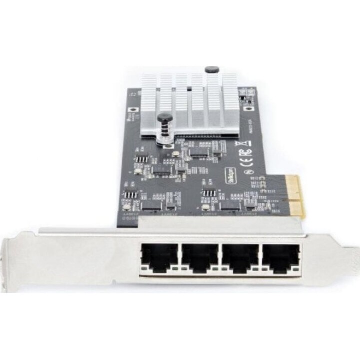 Placa de rede Startech I225-V PCI Express 2.5G 4 portas NBASE-T, perfil baixo e padrão