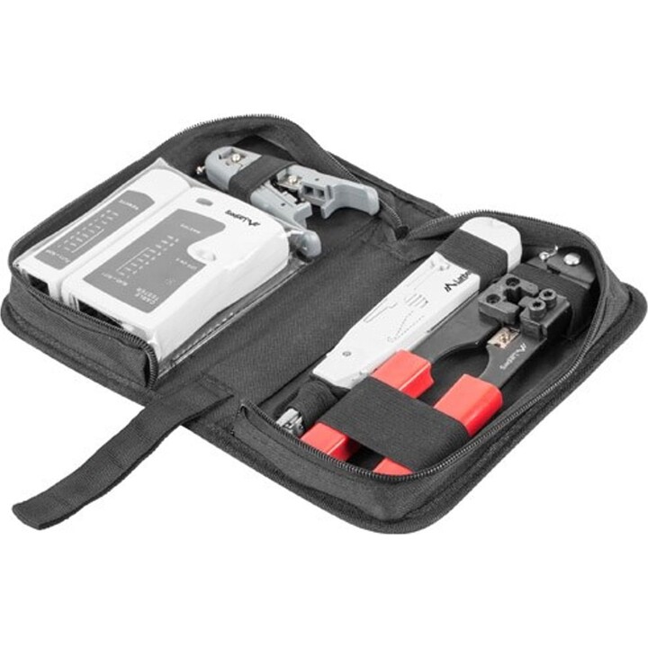 Lanberg NT-0301 Juego de herramientas de red para la instalación profesional de cableado estructurado