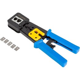 Pinza per connettori Lanberg, manici ergonomici in colore nero e blu