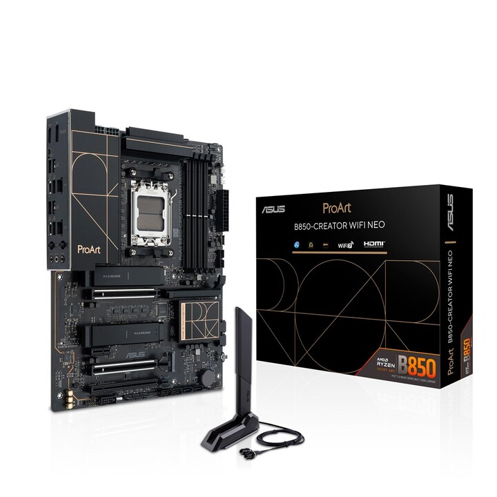 ASUS PROART B850-CREATOR WIFI NEO Soquete ATX AMD B850 AM5