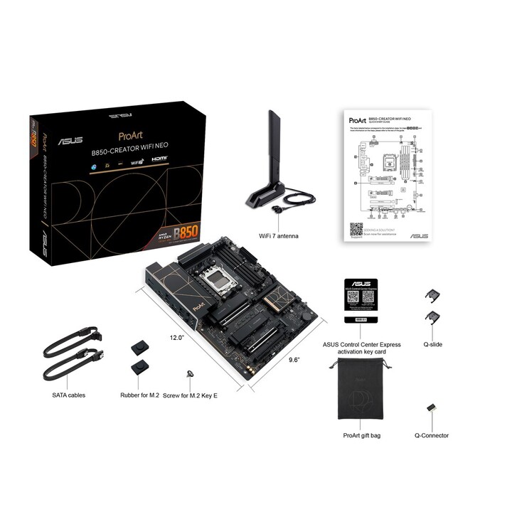 ASUS PROART B850-CREATOR WIFI NEO Soquete ATX AMD B850 AM5
