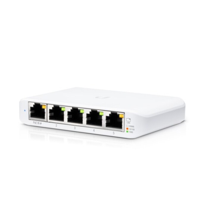 Ubiquiti UniFi Switch Flex Mini (confezione da 5) Gigabit Ethernet gestito (10/100/1000) Power over Ethernet (PoE) Bianco