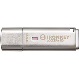 Unità flash Kingston IronKey Locker+ 50 G2 da 128 GB USB 3.2 Gen 1