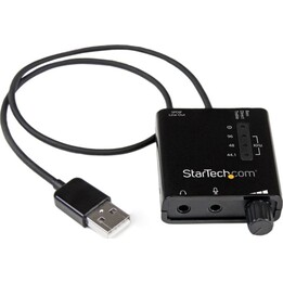 Startech ICUSBAUDIO2D Scheda audio stereo USB esterna con uscita SPDIF - Nero