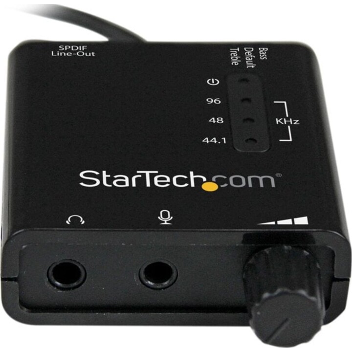 Startech ICUSBAUDIO2D Placa de som estéreo USB externa com saída SPDIF - Preto