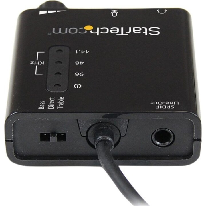 Startech ICUSBAUDIO2D Placa de som estéreo USB externa com saída SPDIF - Preto