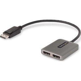 Startech MST DisplayPort 1.4 Hub Concentrator 2 Ports 5K 60Hz Splitter DP HDR Powered USB 0.3m