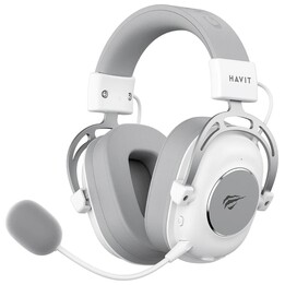 Havit H2002YG - Fone de ouvido para jogos 2.4G (branco, cinza)
