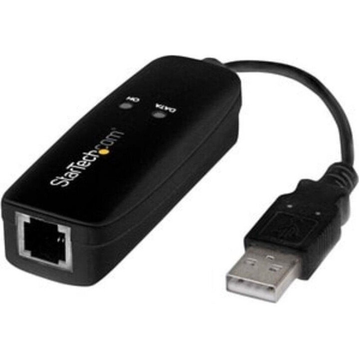 Startech 56K V.92 USB Fax Modem External Hardware USB 2.0