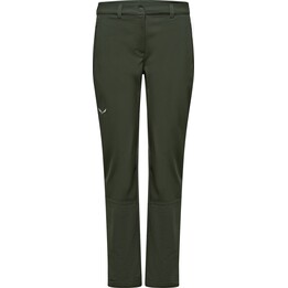 Calças Salewa Puez Dolomia 2 Calças softshell para mulher - azeitona escura tamanho: s