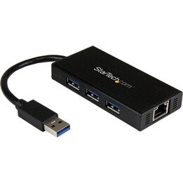 Startech Hub 3 USB 3.0-Anschlüsse 1 Gigabit-Netzwerk