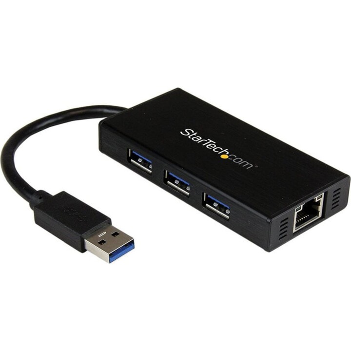 Startech Hub 3 portas USB 3.0 1 rede Gigabit