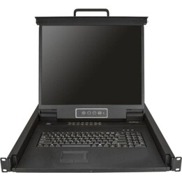 Consola KVM Startech RKCONS1916K 16 portas LCD 19" USB VGA Rack 1U Preto