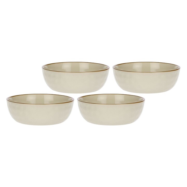 Set mit 4 Salatschüsseln Concerto Avorio - Elfenbein, 20 cm