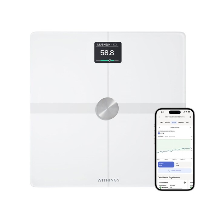 Bilancia elettronica personale Withings Body Smart Plaza bianca