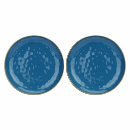 Set di 2 piatti rotondi Concerto Blu Avio - Blu navy, 32 cm