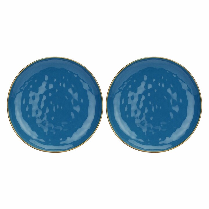 2er-Set Concerto Blu Avio Rundplatten - Marineblau, 32 cm