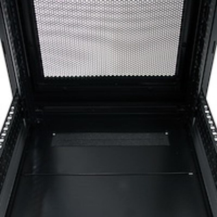 Startech RK2536BKF Armadio rack nero 25U con ruote e porta in vetro