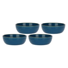 Conjunto de 4 Saladeiras Concerto Blu Avio - Azul Marinho, 20 cm