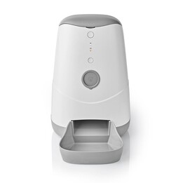 Comedouro e bebedouro Nedis WIFIPET10CWT para cães e gatos, cinza e branco.