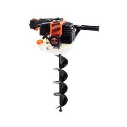 AWTOOLS TRAPANO A BENZINA PER TERRENO, 2,95 CV, 2 TEMPI + 3 PUNTE (100, 150, 200 mm) GD520