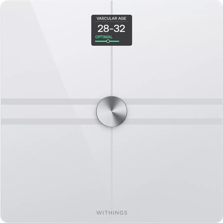 Balança eletrônica pessoal Withings Body Comp Plaza branca