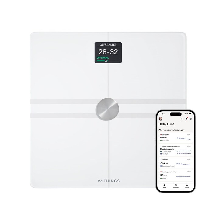 Withings Body Comp Plaza Blanco Báscula personal electrónica