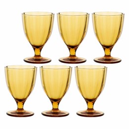 Set mit 6 Amami-Gläsern - Bernstein, 300 ml